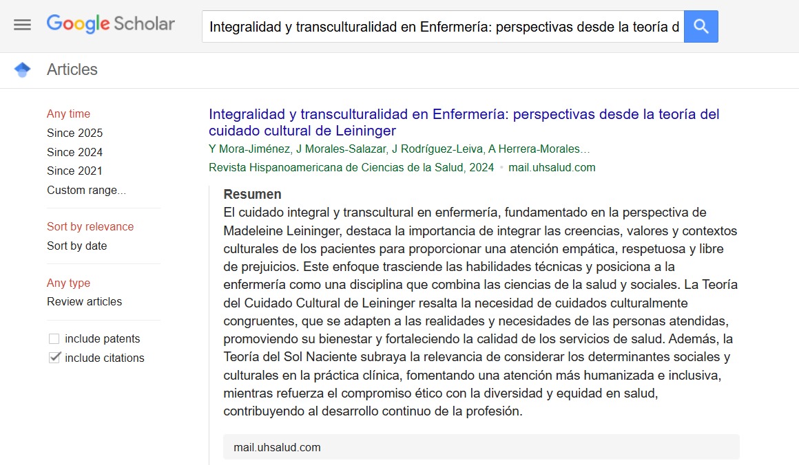 Hace mil años no posteo nada pero ya salgo en Google Scholar 🥳

Trabajito con colegas y estudiantes de enfermería UH 💙