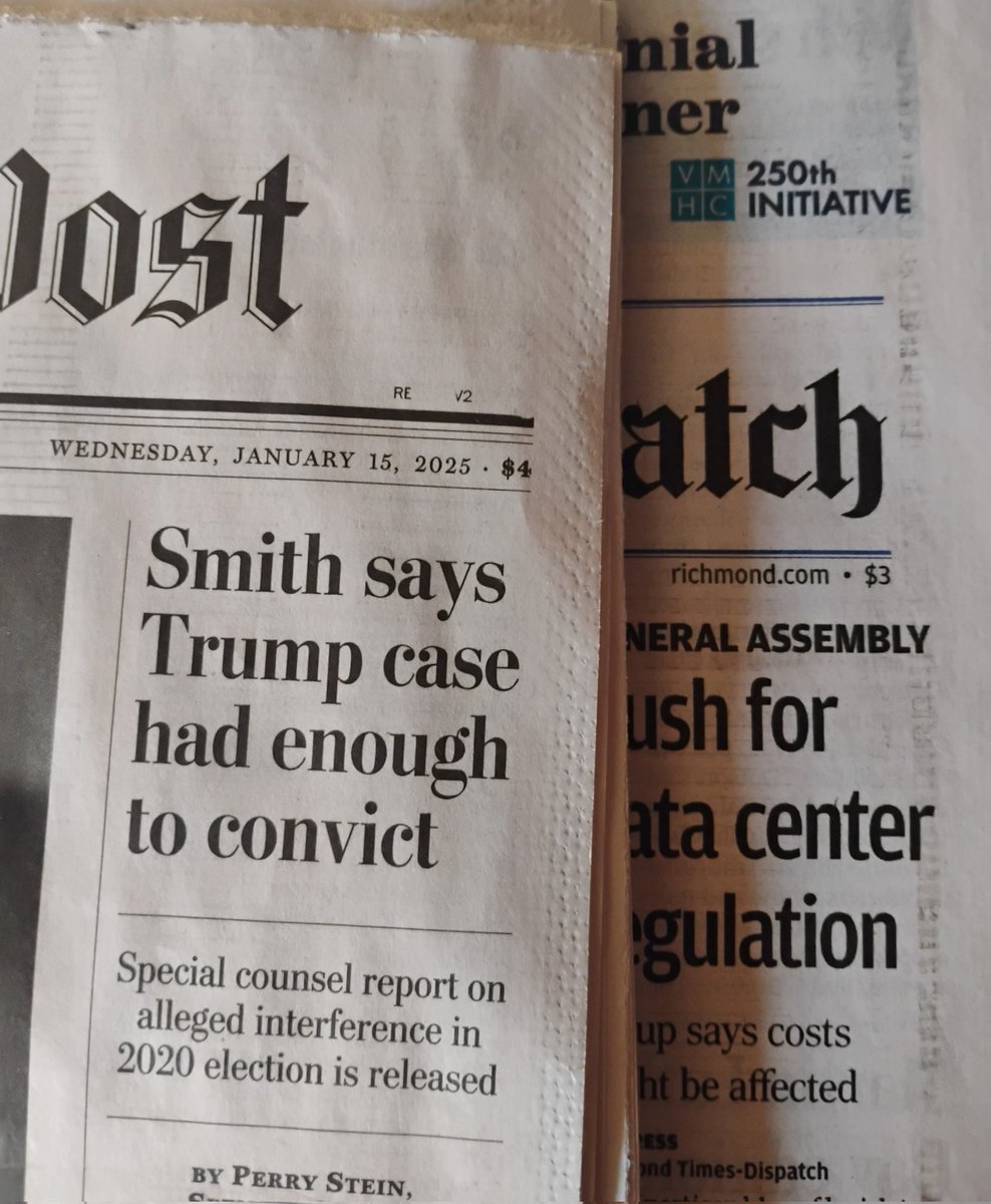 Been a long time since I bought a paper...$4 for a weekday <a href="/washingtonpost/">The Washington Post</a>? 😩