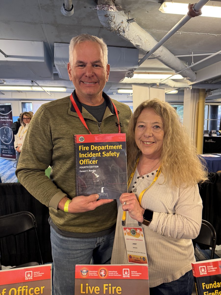 We're excited to be here at the 2025 #FDSOA Health, Safety and Apparatus Conference with author <a href="/ForestReeder/">Forest Reeder</a>! Chief Reeder's new book with our partner <a href="/FDSOApubs/">Fire Department Safety Officers Association (FDSOA</a> —"Fire Department Incident Safety Officer, Fourth Edition"—is coming soon!