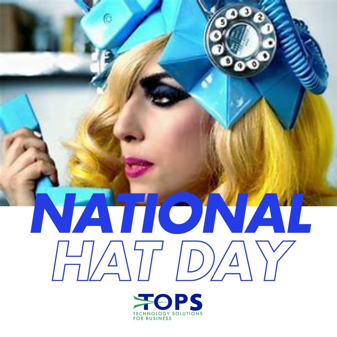 TOPSsolutions's tweet image. Happy #NationalHatDay!  It appears as if #LadyGaga loves phones as much as we do 😊

Did any of you wear your favourite hat to work today?

#TelephoneHat #Kamloops #Kelowna #hatday #NewHatWhoDis
