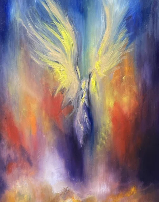 angel paintings made by me 
