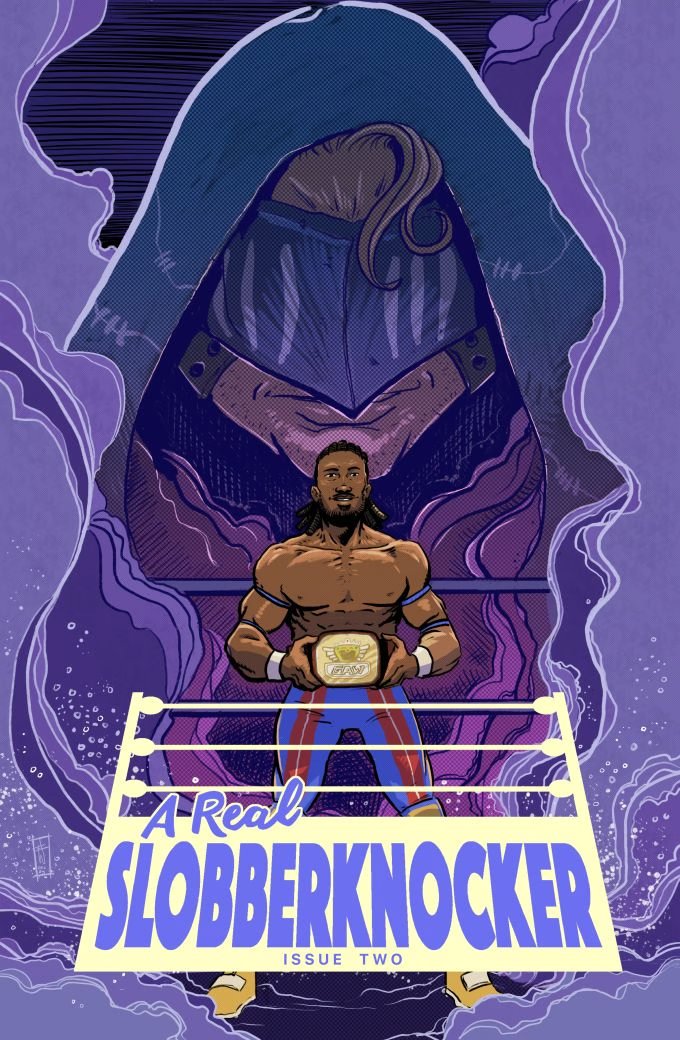 Do you like wrestling? Do you like comics? Do you like wrestling comics? Check out A REAL SLOBBERKNOCKER for friendship, betrayal, and bitter rivalries through the lens of pro wrestling! 🔗below!