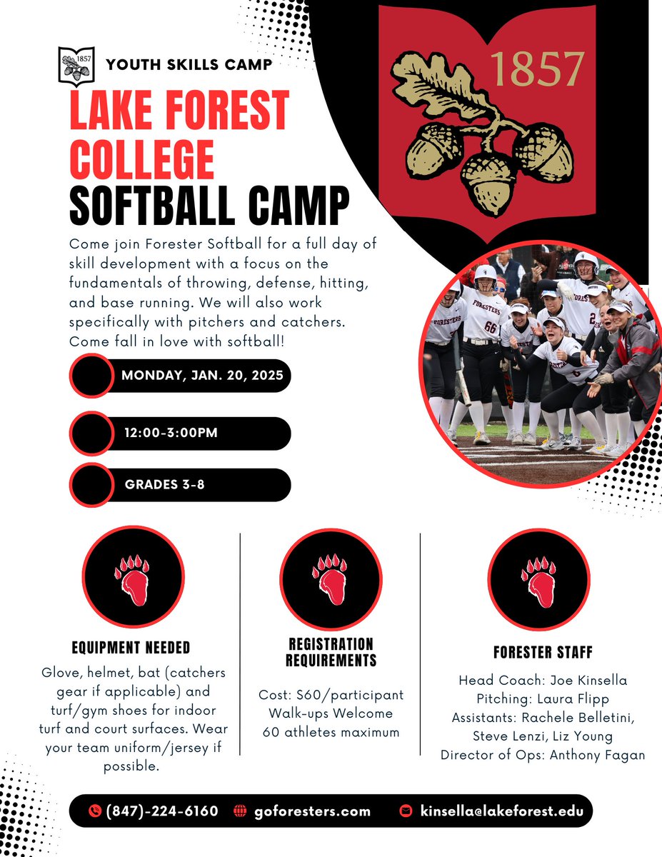 🕒 Time is running out, athletes!
🎉 Jan. 19: Prospect Camp – Empower through competition.
⚡ Jan. 20: Skills Camp – Learn fundamentals + have fun.
💥 Sign up while spots last: goforesters.com/sports/2023/7/…