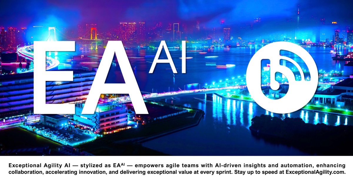 EA_x_AI's tweet image. Exceptional Agility AI helps agile teams succeed. Stay up to speed at ExceptionalAgility.com. A few examples:
⚫️ Top 10 Agile Books exceptionalagility.com/blog/files/boo…
⚫️ High Performance Teams exceptionalagility.com/blog/files/pha…
⚫️ Agile Coach exceptionalagility.com/blog/files/the…
#Agile #AI #AIBlog #AgileBlog