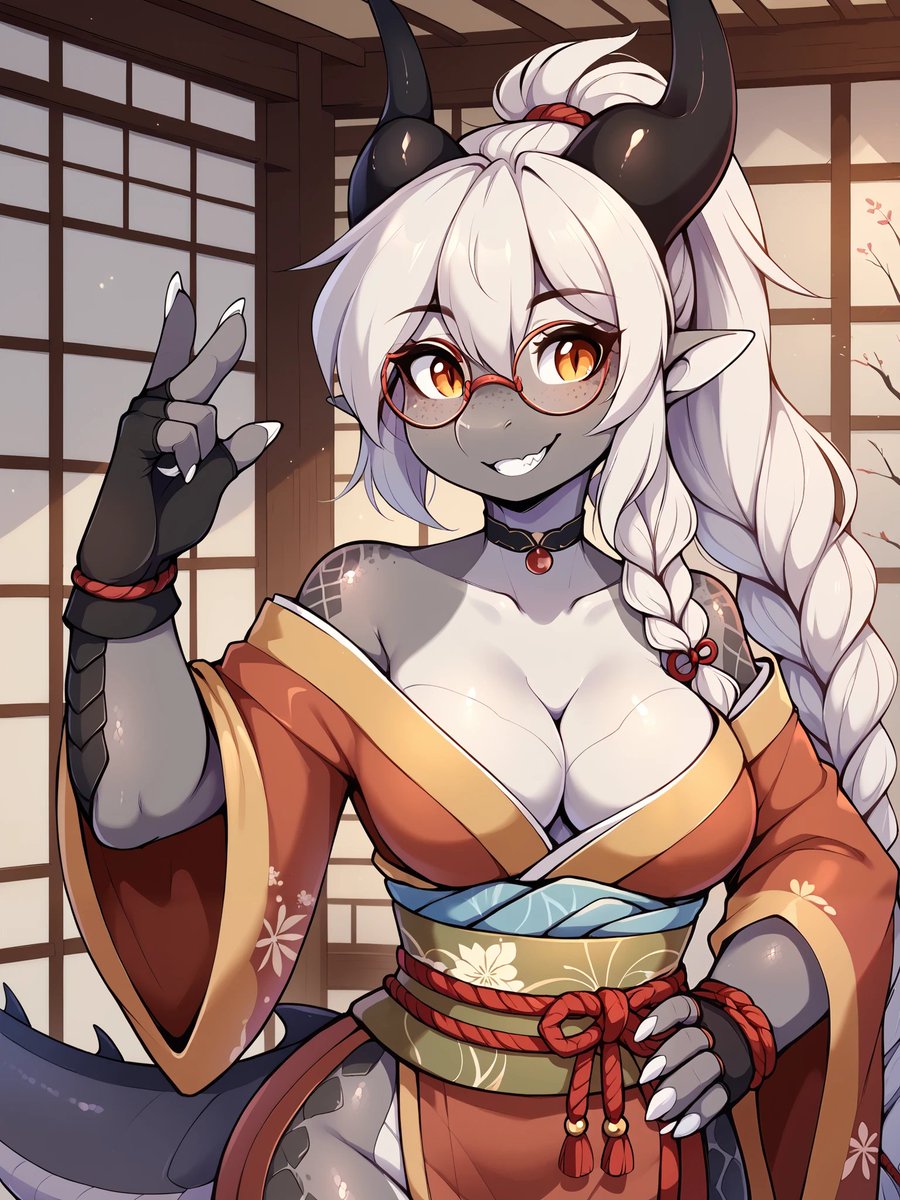 Kayda_Hematite's tweet photo. GN everyone. 
Enjoy a Kayda while I sleep. 
Also pony tail Kayda is new fav look.

#furryaiartist #AIArtwork #AIartists #aifurryartwork #AIArtCommuity https://t.co/cNkpMhLu93