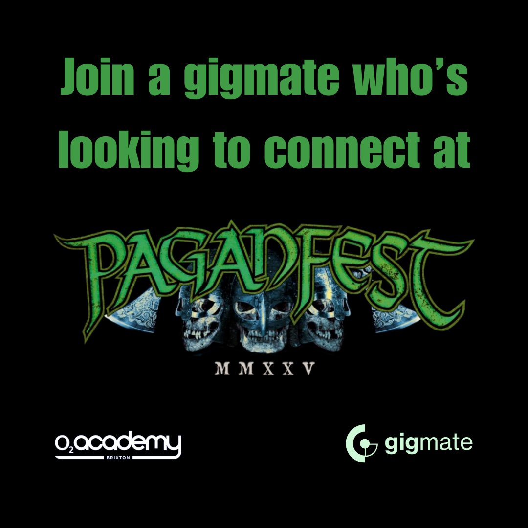 GigMateUK's tweet photo. @paganfest returns this month @O2AcademyBrix We have someone in the community who’s looking for a Gigmate for 19 Jan to go with. Sign up for FREE at https://t.co/OO3j7RZEW4 &amp; our Fan Match Service will connect you with your musical soulmates.
#paganfest #folkmetal https://t.co/rkUxMo64sI