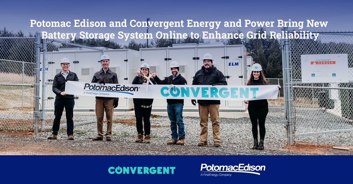 Convergent Energy and Power (@convergentep) on Twitter photo ⚡Convergent is excited to announce the completion of a 1.75 MW / 8.4 MWh #BatteryStorage system to enhance grid reliability for over 600 <a href="/PotomacEdison/">Potomac Edison</a> customers. The battery energy storage system integrator is ELM MicroGrid.
Learn more ➡️ hubs.li/Q032K7TT0 ⚡Convergent is excited to announce the completion of a 1.75 MW / 8.4 MWh #BatteryStorage system to enhance grid reliability for over 600 <a href="/PotomacEdison/">Potomac Edison</a> customers. The battery energy storage system integrator is ELM MicroGrid.
Learn more ➡️ hubs.li/Q032K7TT0