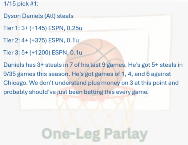 One-Leg Parlay tweet media