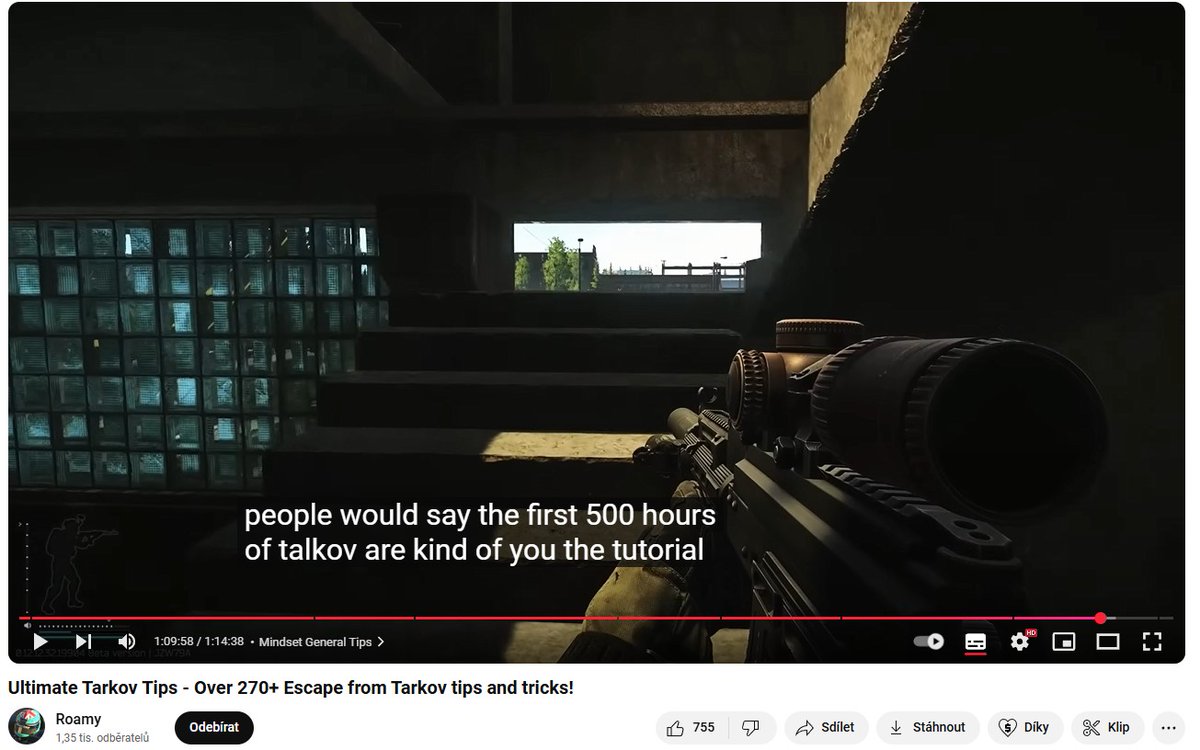 GobiCZ's tweet photo. 500 hodin v Escape from Tarkov je prý tutorial. :-)
https://t.co/6jOMFnFwfl https://t.co/XjmaNnEnpi