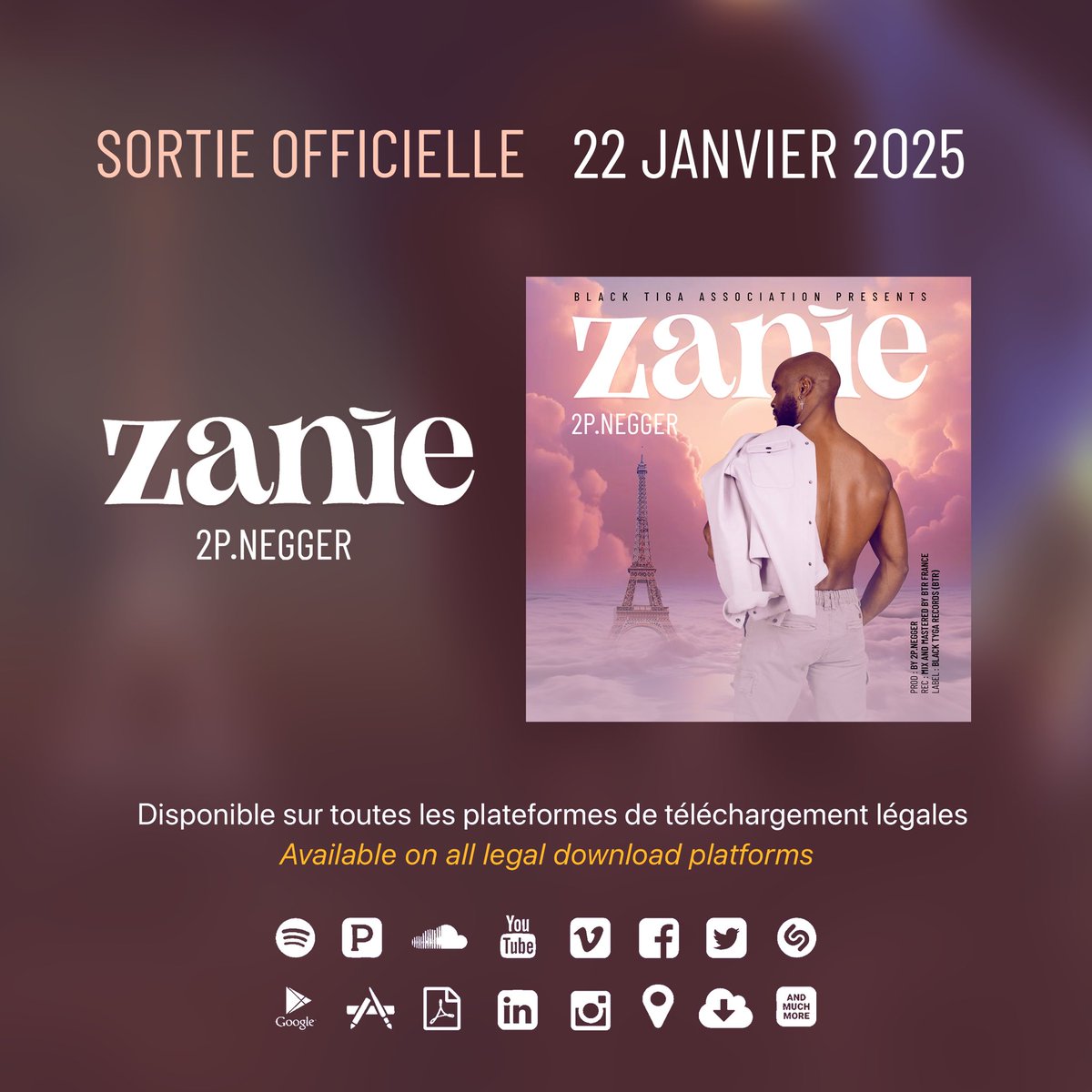 2pNegger's tweet photo. 🚨 ZANIE nouveau single de 2p negger sortira le 22/01/2025 , Abonnez vous pour ne rien manquer 

Prod,Mix et mastering par 2P.Negger (BTR)
Photo par  Aurélie gd photographie, Photographe professionnel sur Evreux
Designed by Vangabson Design https://t.co/aOiZUJrybb