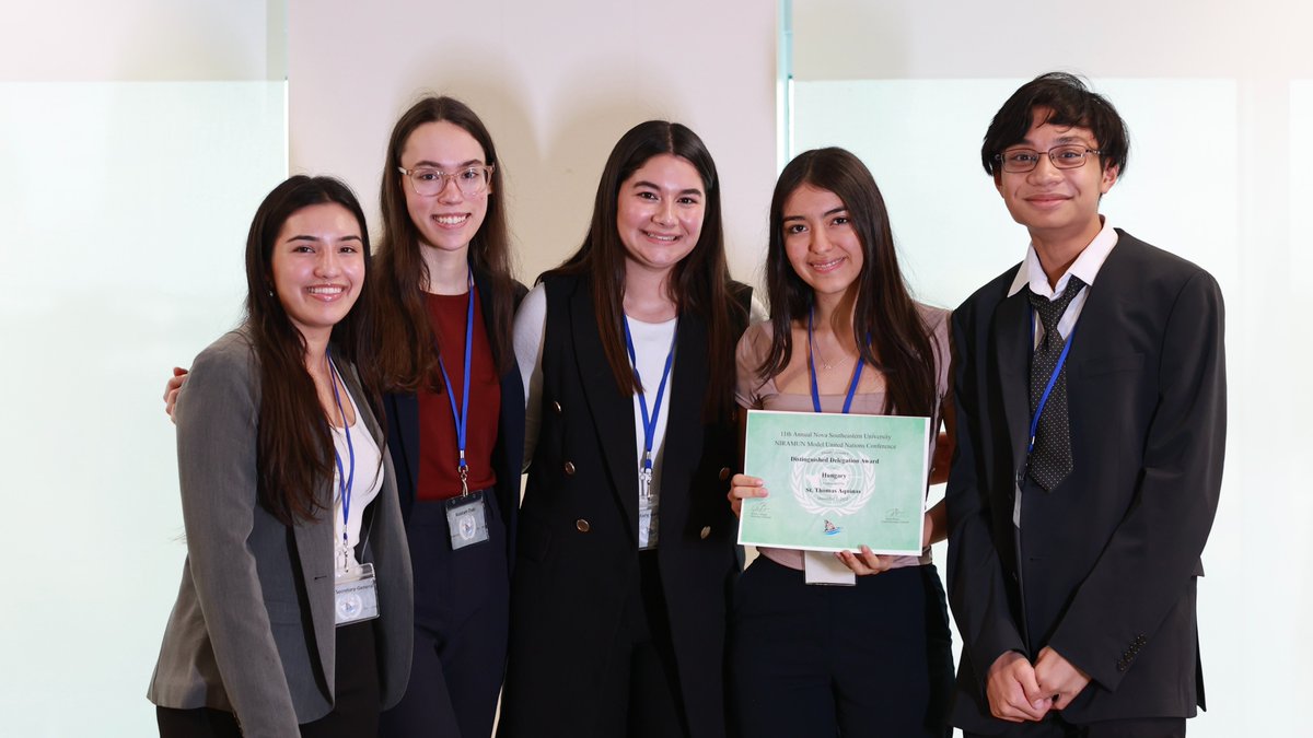 Huge congratulations to STA Model UN!  Our team brought home Distinguished Delegation AND Outstanding Delegation awards! #STAProud #ModelUN #GlobalLeader