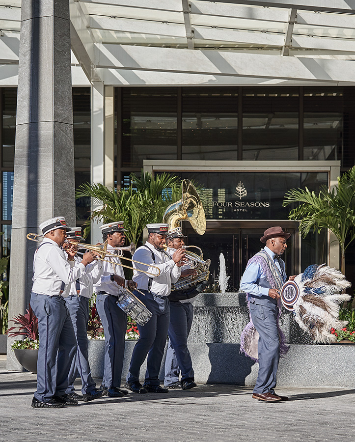 The @JazzFest lineup is here, and the countdown to festival season has begun. 🎷

Immerse yourself in the magic of music, culture and celebration—and make #FSNOLA your home base for it all. Book your Jazz Fest weekend stay at the #linkinbio.