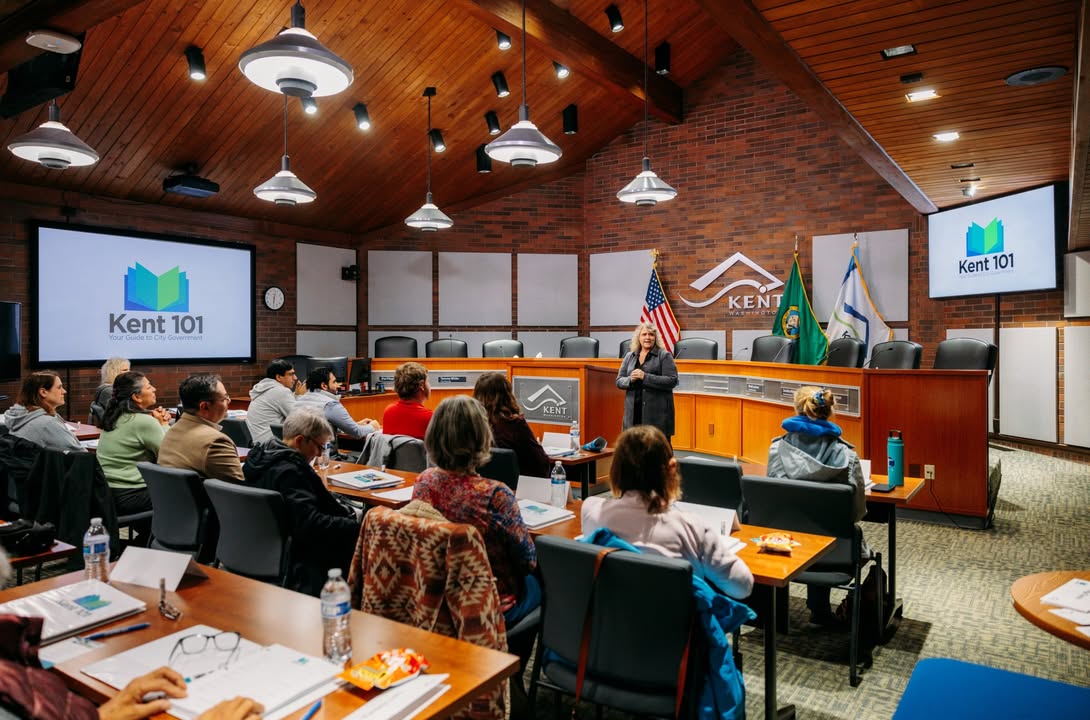 📚 Kent 101 is an opportunity to better understand how your local government works!

The Spring 2025 Session is Feb 13-April 10, 2025. 

Sign up now at bit.ly/41AkyWv.