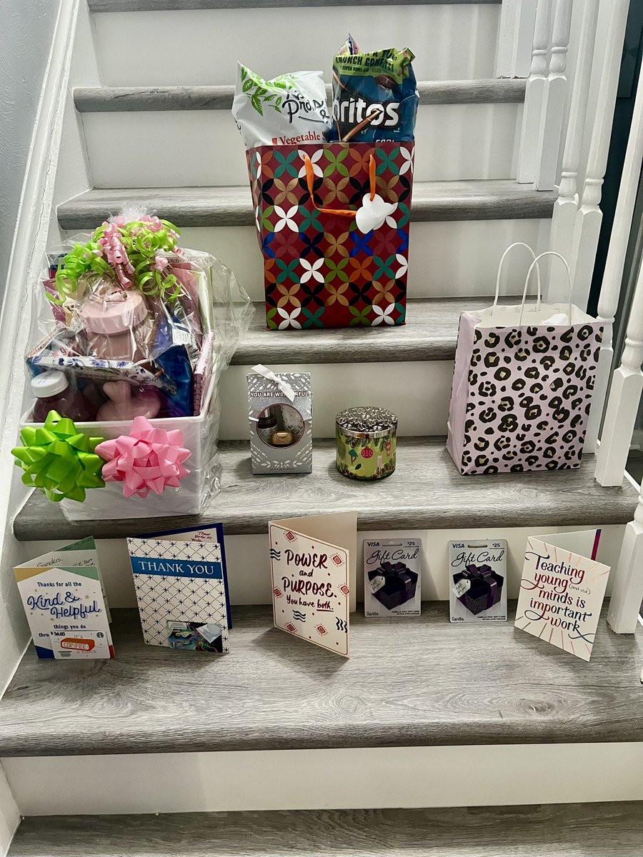 Feeling incredibly grateful for my amazing staff <a href="/ICNorcomHigh/">I.C. Norcom High</a> during Principals Week! Your thoughtful words, kind gestures, and generous gifts mean so much. Thank you for making me feel so appreciated! 🐾 #GreyhoundPride 🩶🩶