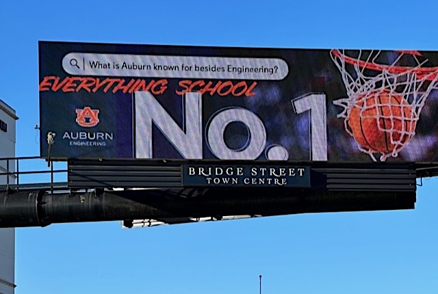 AuburnEngineers's tweet photo. Cool billboard, Huntsville... @AuburnU https://t.co/vNAIBIEKzy