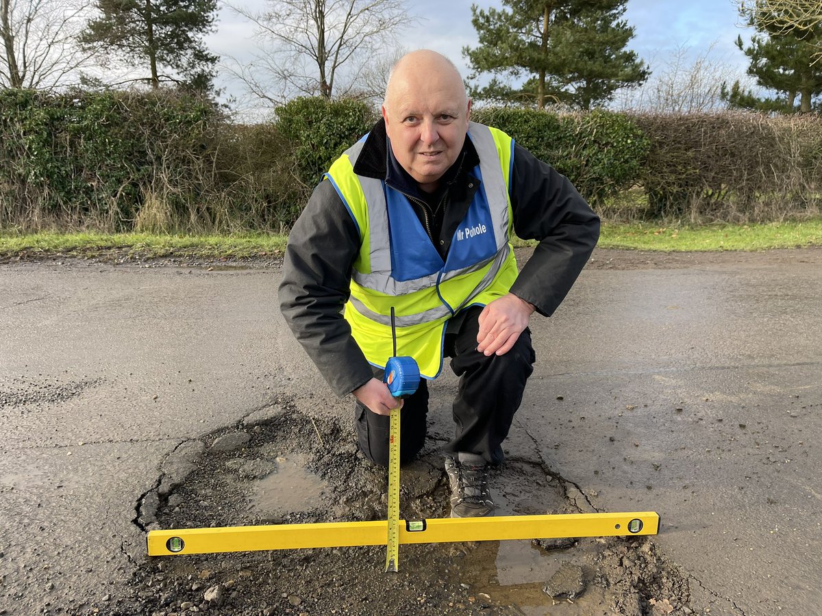 A modern hero 👷‍♂️

Mark Morrell a.k.a <a href="/mrpotholeuk/">Mr Pothole</a> is hanging up his high vis after 12 years of road repair campaigning.

Amidst family health issues, he now has “no faith” any Govt will fix Britain’s roads.

He fixed 10k potholes and helped hundreds of ppl claim for damage.