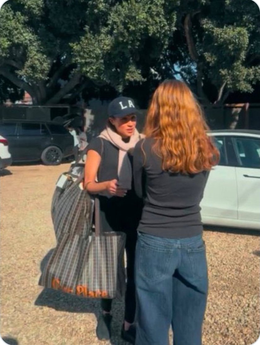 H&amp;M makes huge donation to victims of the CA fires. Is it a pledge I wonder?Similar to what made Amber Heard famous? So what's in the bags? I only count 7 naartjies (tangerines). If this is anything to go buy the donation appears to be on the skimpy side.