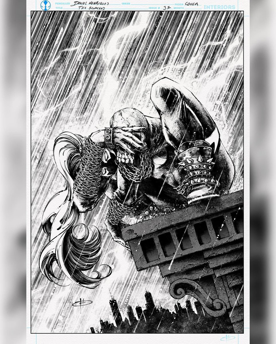 DHenriquesInks's tweet image. Scorched #37 is out today, so reposting my variant cover for it 👊🤘 

Make sure to pick it up, John Layman and @StephenSegovia are killing it on the story and art.

—— —— —— 
#scorched #shespawn #spawn #spawnuniverse #image