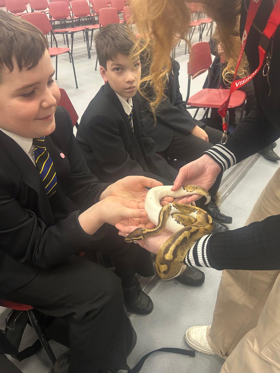 Zoolab visited Year 7 today...They were focused on Tropical Rainforest animal adaptations which thwy have been learning about in lesson 🐍🕷🦎🪲