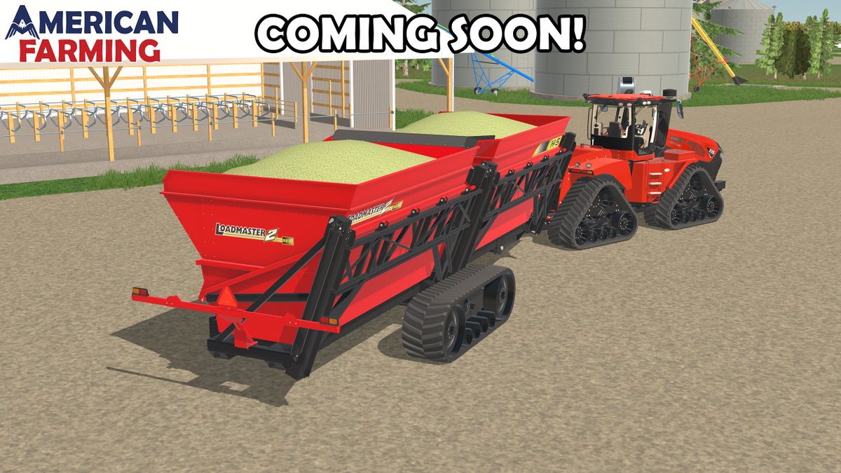 AmericanFarmin's tweet photo. As the next major update continues development, we want to share some screenshots and keep the community informed on what to expect! We are adding a New Holland Forage Harvester, an H&amp;S Loadmaster Hi-Dump, and a Top Dog Semi-trailer! #NewHolland #HSmanufacturing #AmericanFarming https://t.co/RNYwXndoj6