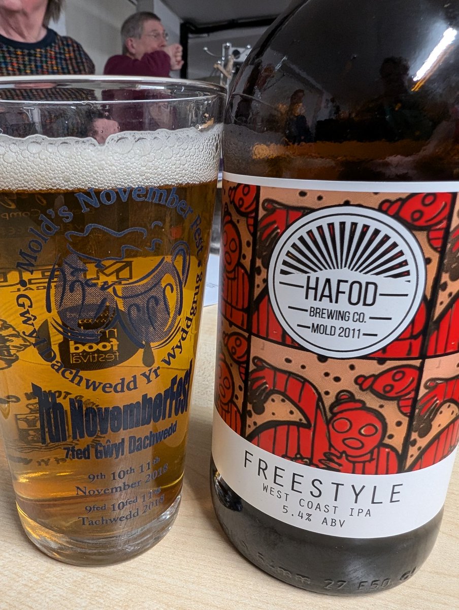 Steve Lamond (@beersiveknown) on Twitter photo Am <a href="/hafodbrewery/">Hafod Brewing Co Ltd</a> for <a href="/ClwydCAMRA/">Vale of Clwyd CAMRA</a> branch meeting. Nice to have a few #locale beers in good company as a counterpoint to a busy annual shutdown at work. Fruitcake & sunrise on cask, porter and this #WCIPA bottle a very reasonable £3.50 cheers! Am <a href="/hafodbrewery/">Hafod Brewing Co Ltd</a> for <a href="/ClwydCAMRA/">Vale of Clwyd CAMRA</a> branch meeting. Nice to have a few #locale beers in good company as a counterpoint to a busy annual shutdown at work. Fruitcake & sunrise on cask, porter and this #WCIPA bottle a very reasonable £3.50 cheers!
