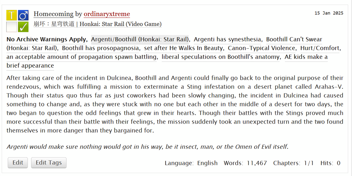 OrdinaryXtreme's tweet photo. i realize this is the most unopportune time to write a fic since everyone's preoccupied with 3.0, but I did it anyway

#Argenthill In which they fight insects and find home in each other. oh, also, something goes terribly wrong, but that's not important :) 

Link in rep 👇 https://t.co/N3B9Zi2Q7G