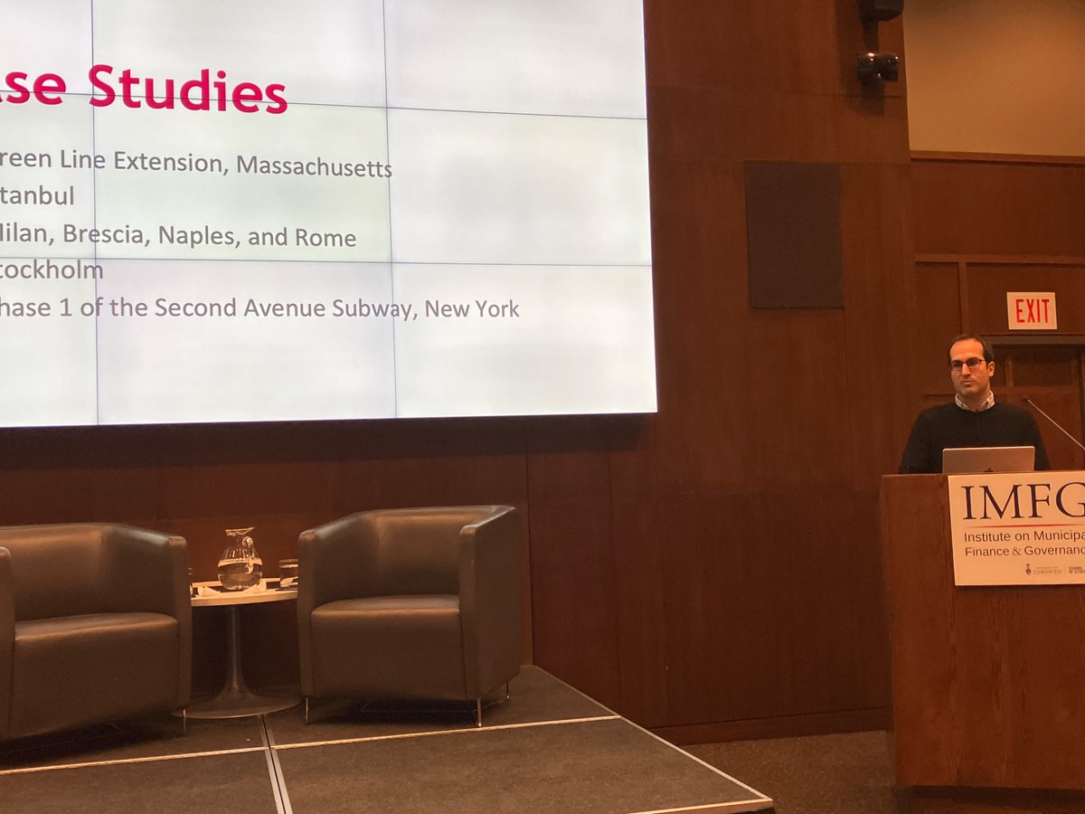 IMFG (@imfgtoronto) on Twitter photo <a href="/ericgoldwyn/">eric goldwyn</a> from <a href="/NYUMarron/">Marron Institute</a> is presenting on Can Transit Infrastructure Projects Be Delivered Better? <a href="/ericgoldwyn/">eric goldwyn</a> from <a href="/NYUMarron/">Marron Institute</a> is presenting on Can Transit Infrastructure Projects Be Delivered Better?