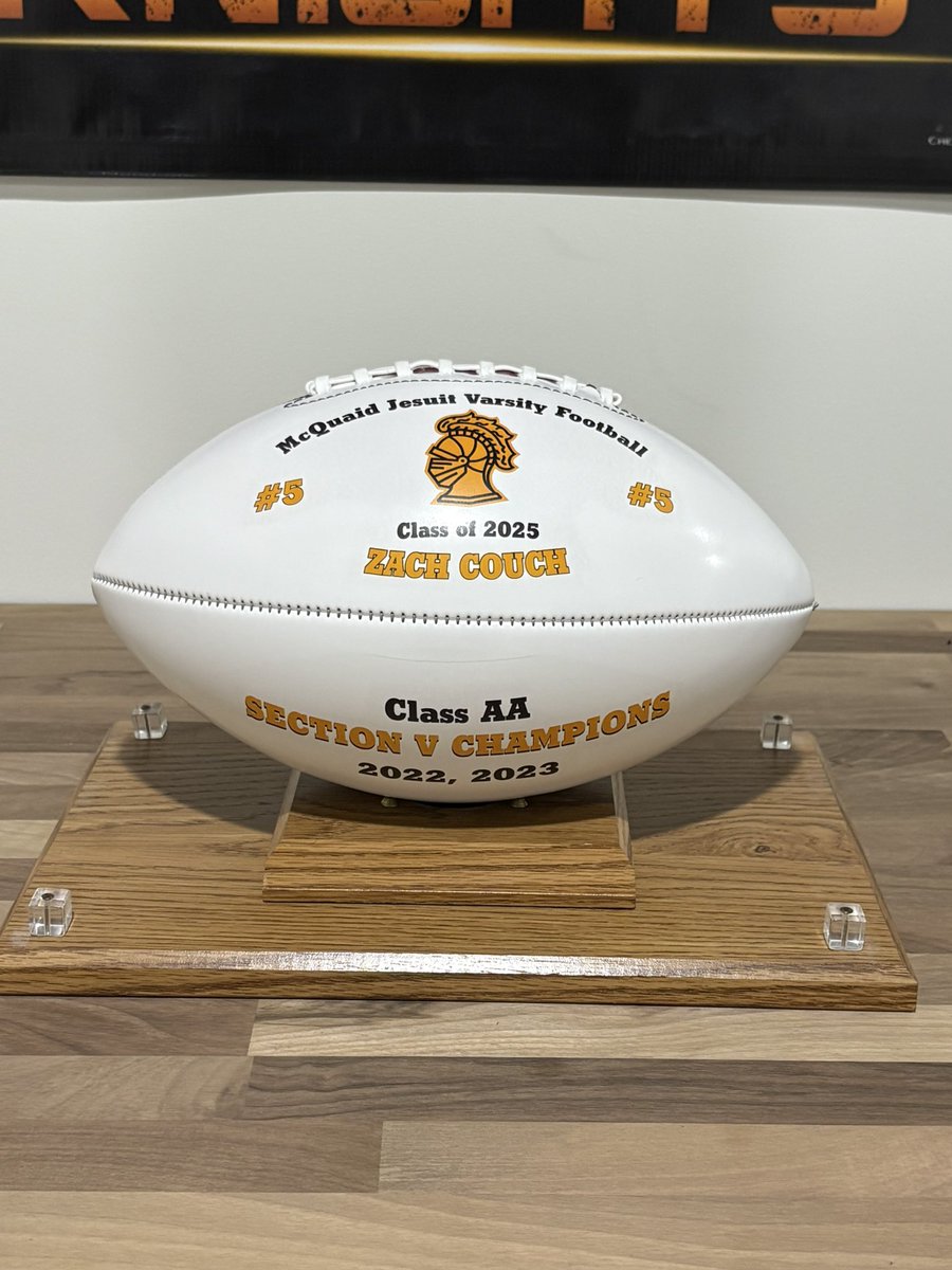 Honored to be named Defensive Player of the Year at the end of the year banquet! Thank you <a href="/FootballMcquaid/">McQuaid Football</a> for an amazing 6 years! <a href="/SteveDAnna1/">⭐️Coach Steve D'Anna⭐️</a> @CSAPrepstarNY <a href="/AthleticsMcQ/">McQuaidAthletics</a> @PRZCaleb <a href="/SecVFootball/">Section V Football</a>