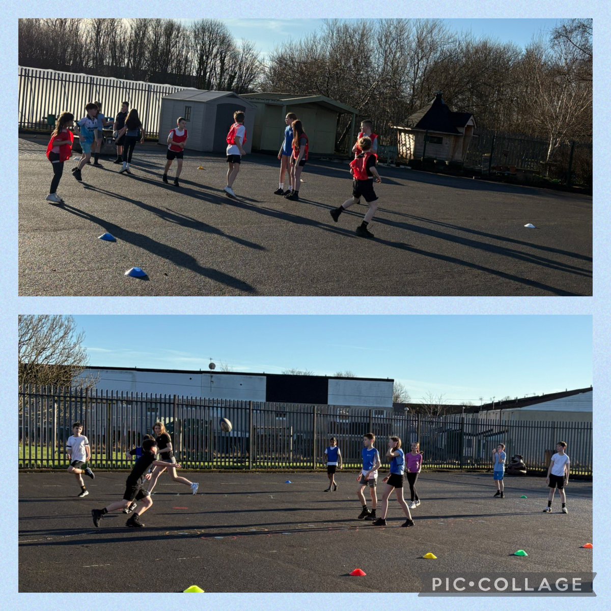 P6/7 and P7 enjoyed their first session of rugby with <a href="/ArdrossanRFC/">ArdrossanAcciesRFC</a> today. They made the most of the dry, sunny weather to develop their passing skills <a href="/ASStMatthews/">NA Active Schools St Matthews Cluster</a> #outdoor