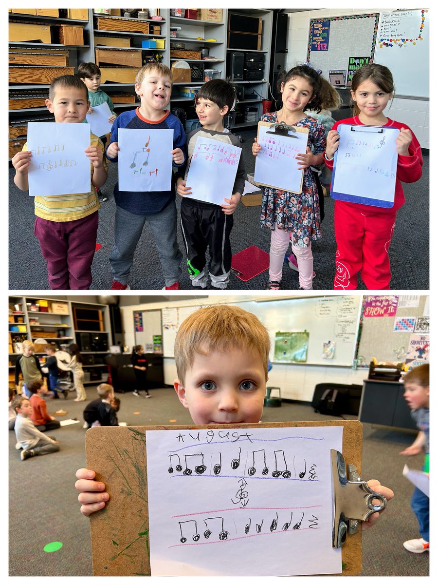 RandolphMusic54's tweet photo. Kindergarteners @DrydenSchool read, performed, and created rhythms in music this week https://t.co/VFcXJWZOPE