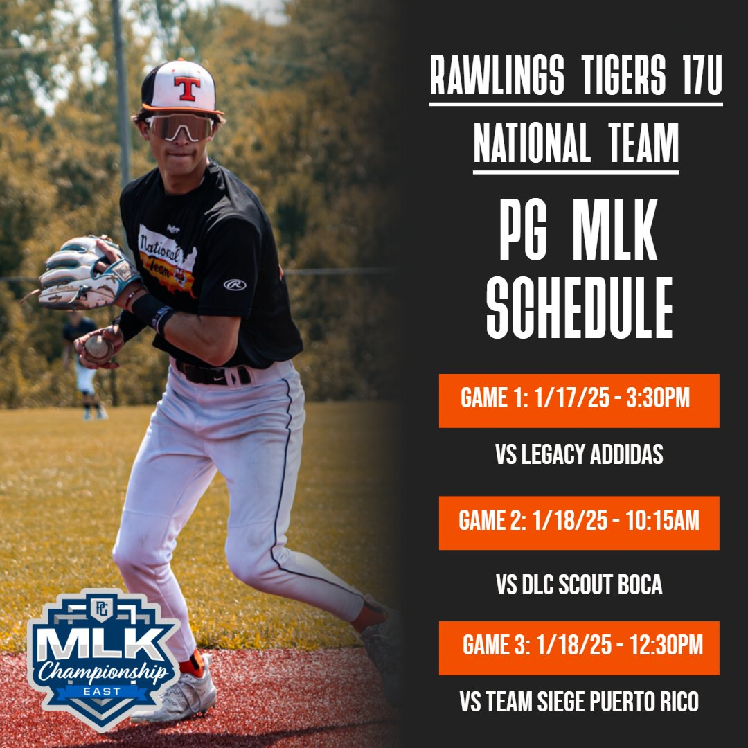 17U National Team Schedule for the <a href="/PerfectGameUSA/">Perfect Game USA</a> MLK East Tournament