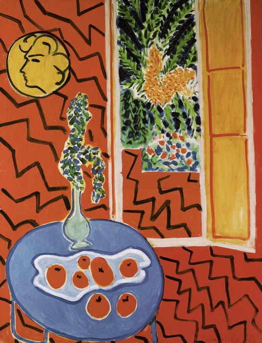 RaBeArt's tweet photo. Red Interior, Still Life on a Blue Table, 1947. Artist: Henri Matisse.
#art #henrimatisse #redinterior #bluetable #stilllife #france https://t.co/ph5KuSC1zn