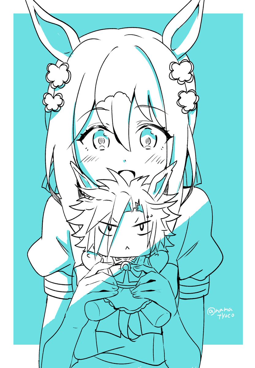 ファインモーション(ウマ娘) 「おはようございます 」|なまちょこ／ウマ娘5th土曜日のイラスト