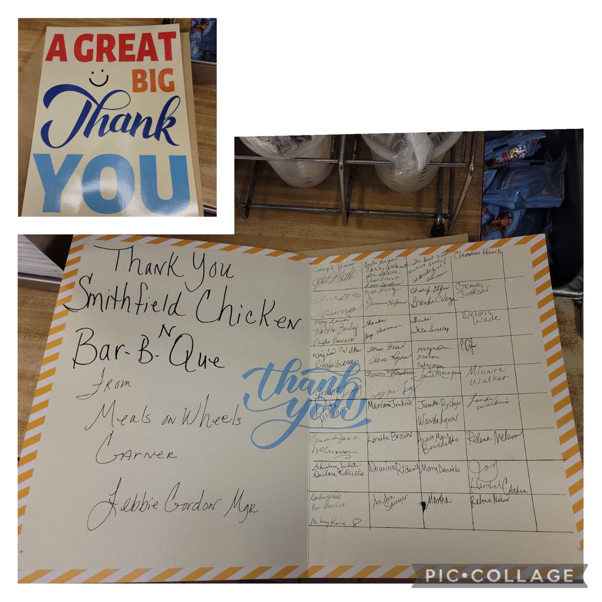 scnbnc's tweet image. We were thrilled to be able to donate the Senior Christmas lunch for the Garner Chapter of Meals on Wheels in December... imagine our surprise receiving this thank you card today from all those that enjoyed the event... thank you #townofgarner #mealsonwheels