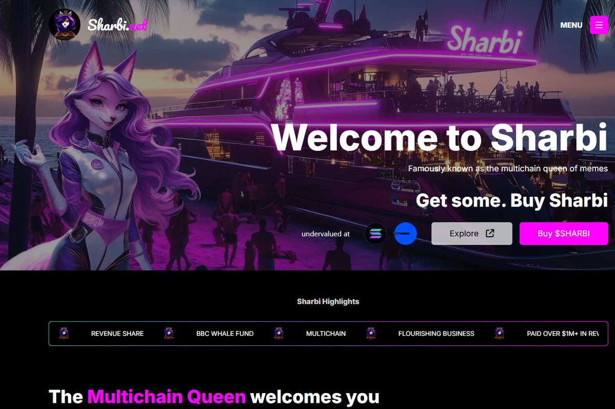 🌐📷 Exciting news, Sharbians! SHARBI.NET is revamped and ready for you! Dive into our updated site for all things $SHARBI. It's the perfect place to DYOR and explore the magic of our community. Don't miss out—GET SOME $SHARBI today! 📷📷 💯💎