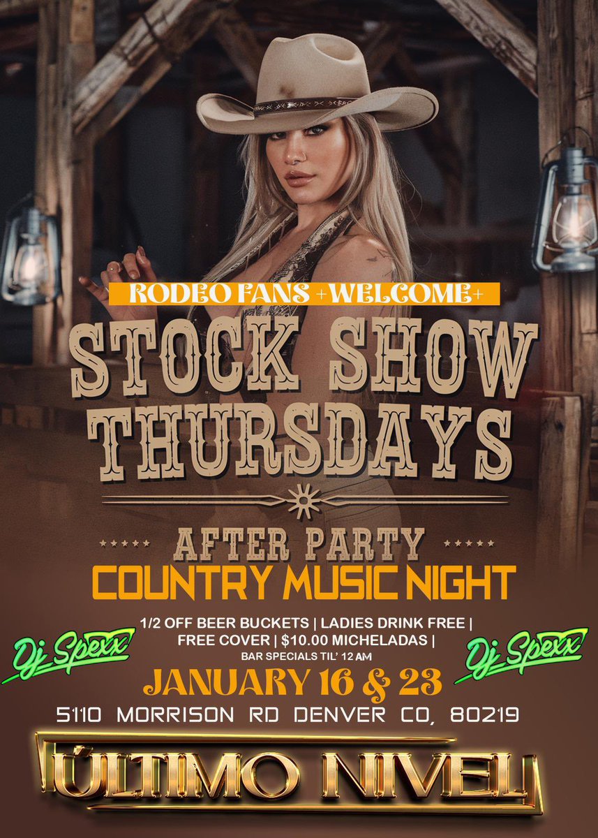 Compa_GuTi's tweet image. For Anyone who Likes Country Music Come Check us out Tomorrow!! COUNTRY MUSIC NIGHT!! FREE ENTRY!! 5110 Morrison Rd. Denver Co