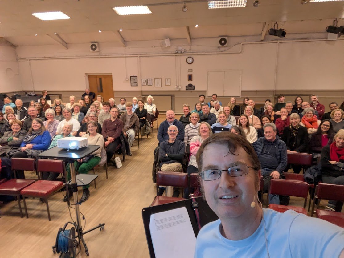 Professor John Tregoning (@drtregoning) on Twitter photo Channelling <a href="/almurray/">Al Murray 🇺🇦</a> for my first book talk <a href="/WOTSAshtead/">Word on the Street Bookshop Ashtead</a> with the audience selfie
(though couldn't work out a way to get them to shout bollocks in a science talk) Channelling <a href="/almurray/">Al Murray 🇺🇦</a> for my first book talk <a href="/WOTSAshtead/">Word on the Street Bookshop Ashtead</a> with the audience selfie
(though couldn't work out a way to get them to shout bollocks in a science talk)