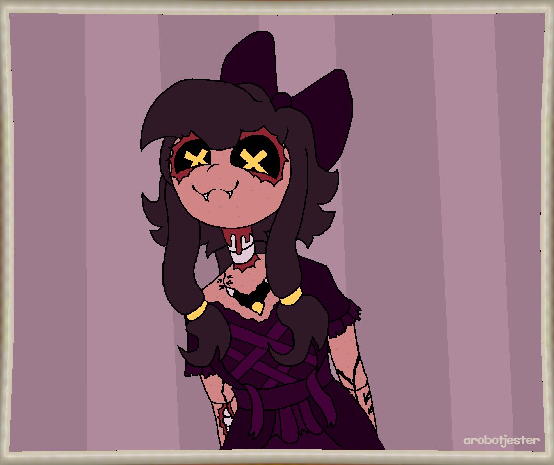 #murderdrones #cyn drawn on the EVIL Animal Jam painting thing .....