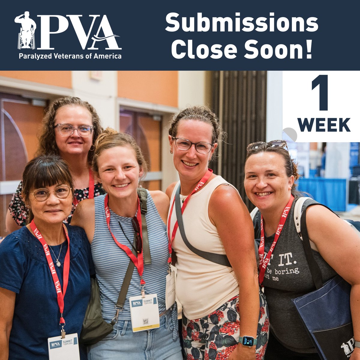 PVA1946's tweet photo. 1 WEEK to make your mark in the Big Easy 🎷

#Clinicians, step onto the stage at our 2025 #PVASummit + EXPO in New Orleans and share your #SCI/D, #MS, and #ALS breakthroughs with top minds!

Send in your abstracts by 1/22: https://t.co/1HZuGe8p7T. https://t.co/27yONUvxGB