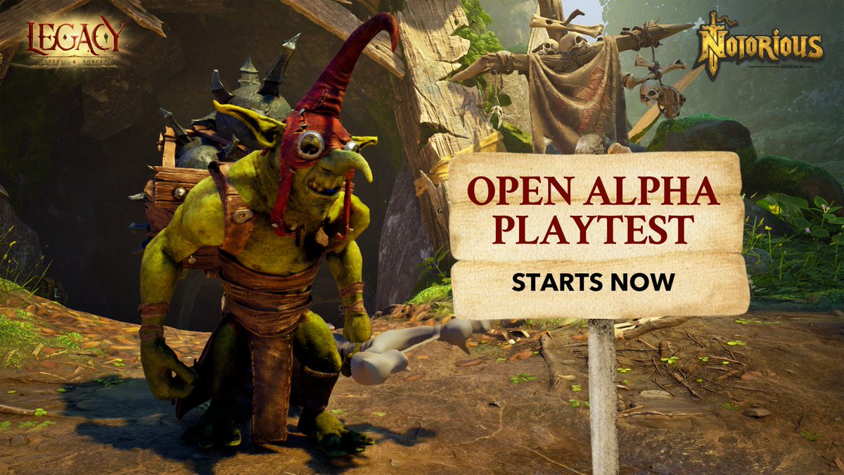 ⚔️ The 5th and FINAL Open Alpha Playtest is in full swing!

Sharpen your axes, gather your squad, and jump in! Every battle shapes the future of Legacy: Steel &amp; Sorcery.

#LegacySteelAndSorcery #NotoriousStudios #Extraction #PvPvE #FantasyRPG
