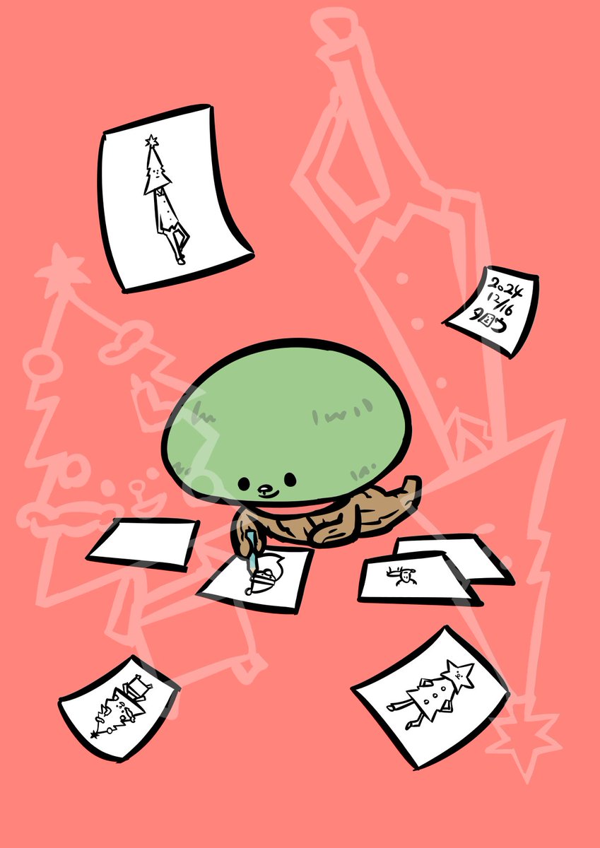 「12月⑤ 12/15〜18#先月描いた絵を晒そう #イラスト #絵柄が好みって人」|タロウ@一日一絵のイラスト
