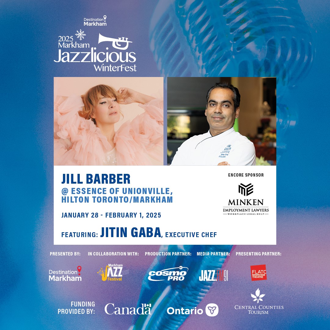 🎷✨ Jazzlicious 2025 is here! Join us at Essence of Unionville for a magical evening featuring live music by the incredible Jill Barber 🎤 and a menu that’s pure culinary artistry 🍴. 📅 Jan 28 - Feb 1 Limited seating—reserve now! #Jazzlicious2025 #LiveMusic #JillBarber