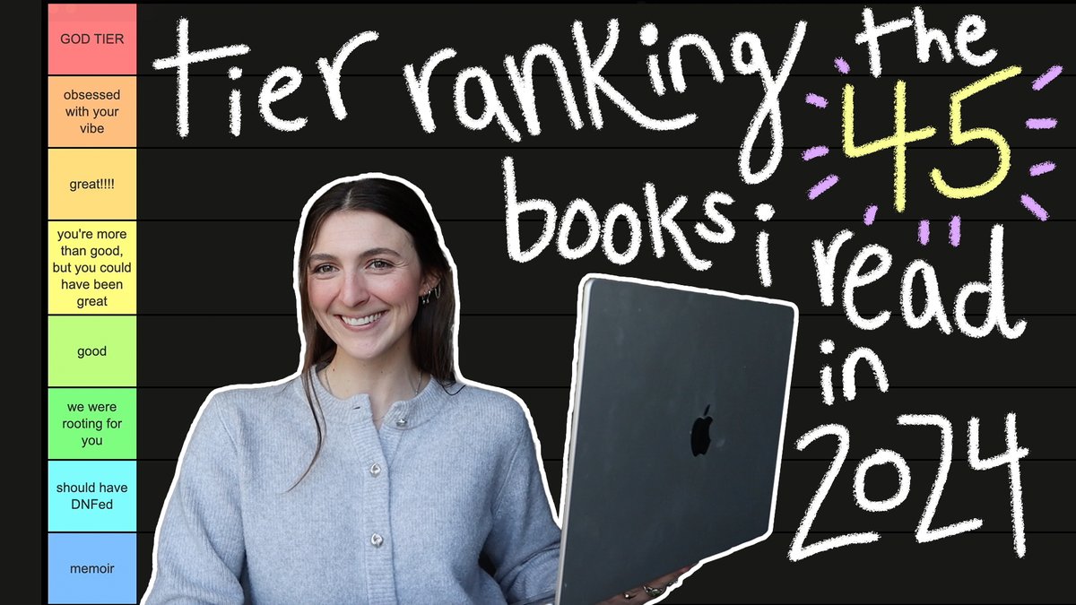 tier ranking every book i read in 2024 books is up!!!
youtu.be/LSAmT94Hhms?si…