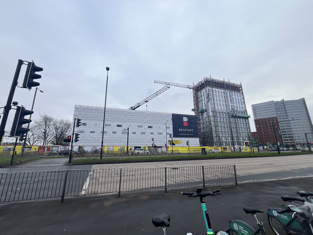 WakeMorley's tweet photo. First site visit of 2025 to our flagship scheme in Birmingham. 

Work is carrying on at pace internally and externally even in the current weather. 

#WMA #newbuild #progress #architecture #development #birmingham #boulevard #comingsoon https://t.co/dokSCYDAtQ