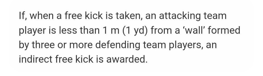 SiStrickers's tweet photo. @FA_PGMOL Can you please explain why this rule 13 was not enforced in the Chelsea v Bournemouth match last night. And why it's not generally enforced. Also, why did VAR not intervene ? https://t.co/FjuRU5jyCW