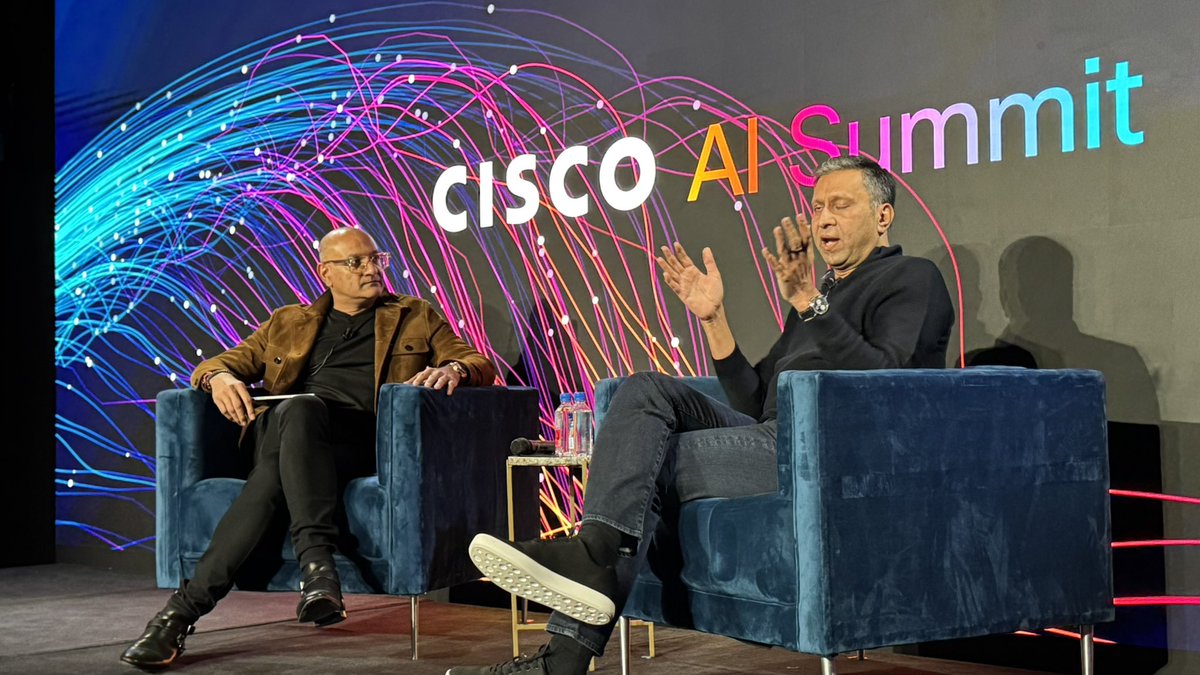 R “Ray” Wang 王瑞光 #Cupertino #AI #Energy R.NFT (@rwang0) on Twitter photo MyPOV: <a href="/parasnis/">Abhay Parasnis</a> and <a href="/jpatel41/">Jeetu Patel</a> sharing the AI story from massive knowledge and get them to go very narrow and deep in marketing and cx.
He’s the founder of <a href="/typefaceai/">Typeface</a>
#CiscoAISummit MyPOV: <a href="/parasnis/">Abhay Parasnis</a> and <a href="/jpatel41/">Jeetu Patel</a> sharing the AI story from massive knowledge and get them to go very narrow and deep in marketing and cx.
He’s the founder of <a href="/typefaceai/">Typeface</a>
#CiscoAISummit