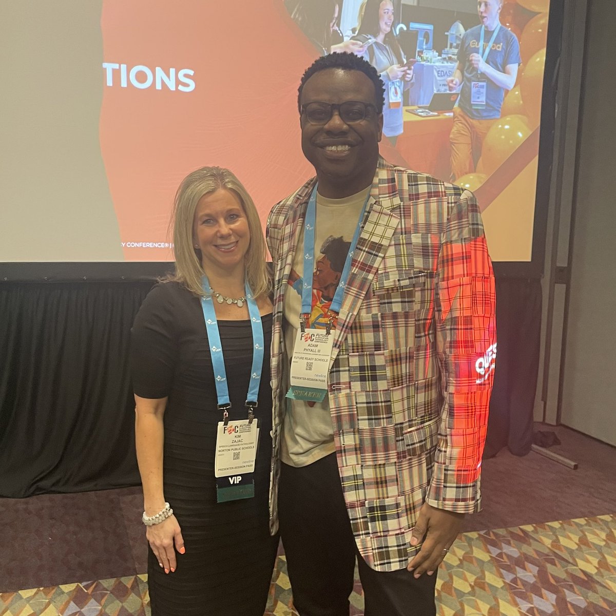 CAST_UDL's tweet photo. Dr. Adam Phyall III and Kimberly Zajac delivered an impactful session at the Inclusion Leaders Track Orientation during #FETC2025! Their strategies empower educators to build classrooms that support every student’s success. Let’s continue the conversation!

#EdTech #Leadership #EducationInnovation