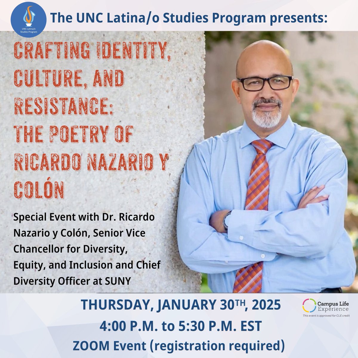 ⭐Join us in welcoming Dr. Ricardo Nazario y Colón on 🗓️January 30th! Register now at go.unc.edu/Fs57Q More info at lsp.unc.edu #LatinxStudies