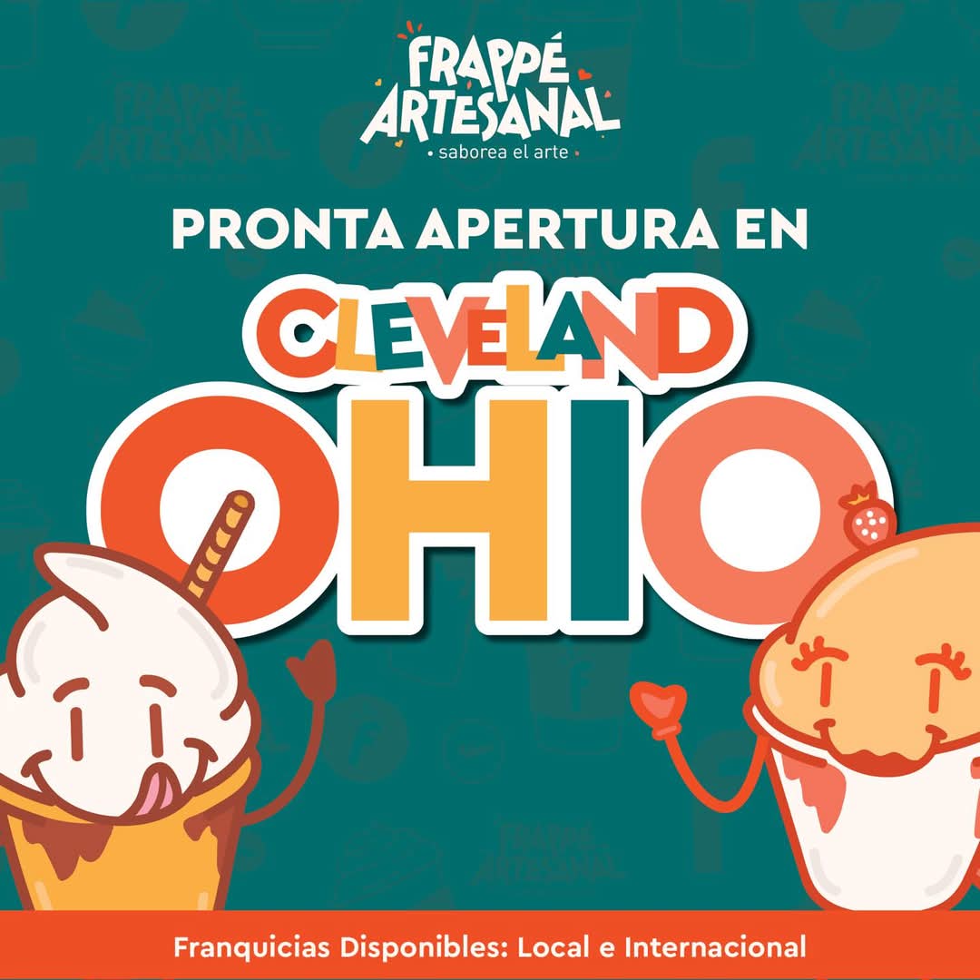 🎉 ¡Cleveland, pronto seremos parte de tu ciudad! 🎉

El arte del frappé está en camino. Prepárate para disfrutar de nuestras irresistibles creaciones que combinan sabor, frescura y un toque único. 🍓🍧

📍 Próxima apertura: Cleveland, Ohio