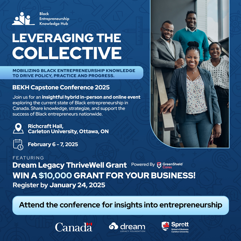 This is your chance to connect with Canada’s top #BlackEntrepreneurs ! 

#BEKH Capstone Conference | Feb 6th  &amp; 7th

Join us in person for the full experience—and for those who can’t, we’ll see you online!

Register for the conference: bekh.org/capstone-confe…